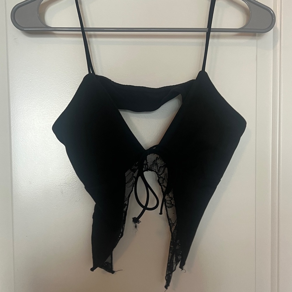 Black tank top